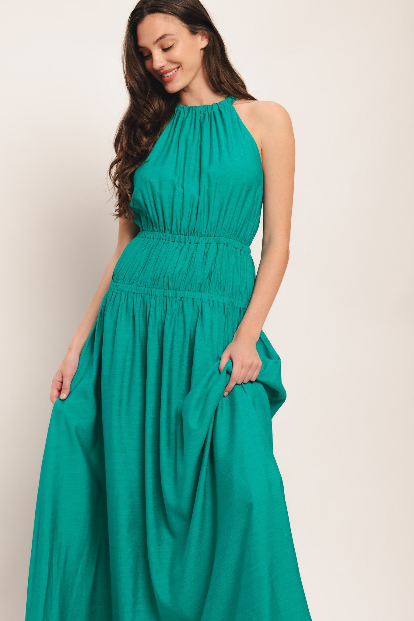 RIVER WALK WOVEN MAXI DRESS