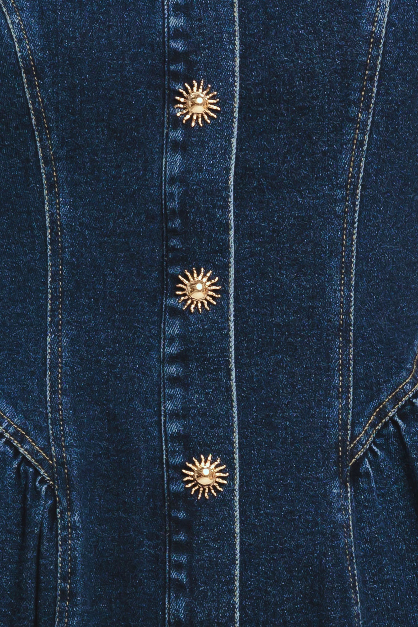 EFFORTLESS POLISH DENIM MIDI DRESS Flying Tomato