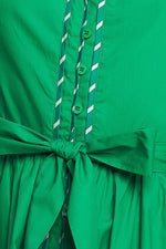 EVERGREEN ROMANCE WOVEN MIDI DRESS