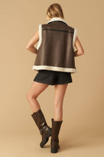 IN ANOTHER LIFE LEATHER VEST - By Baano