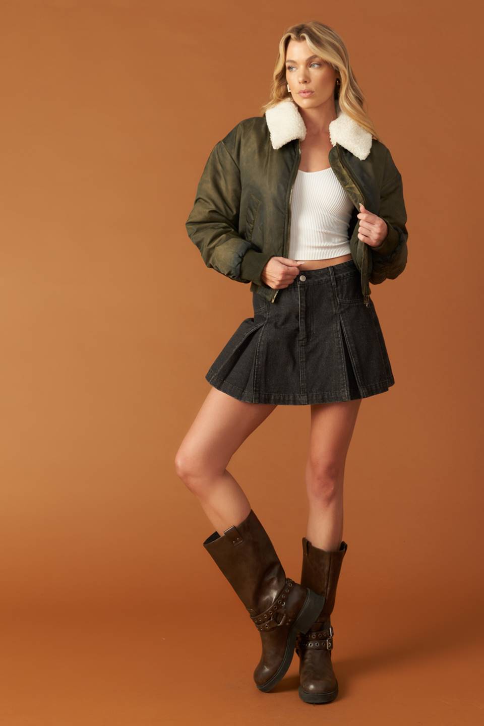 IN A TRANCE WOVEN BOMBER JACKET - By Baano