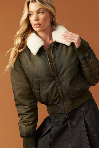 IN A TRANCE WOVEN BOMBER JACKET - By Baano