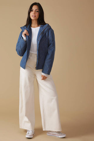 FOR GOOD QUILTED DENIM JACKET - By Baano