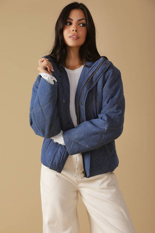 FOR GOOD QUILTED DENIM JACKET - By Baano