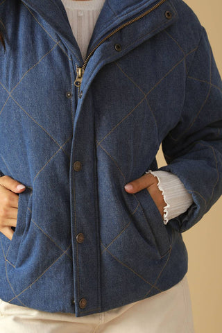 FOR GOOD QUILTED DENIM JACKET - By Baano