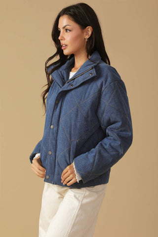 FOR GOOD QUILTED DENIM JACKET - By Baano
