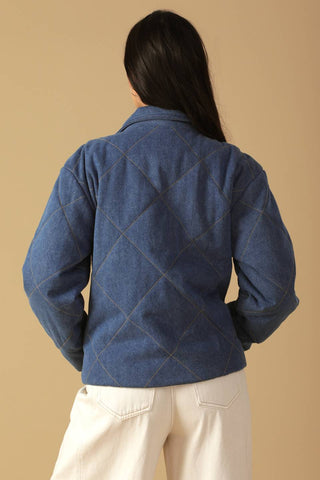 FOR GOOD QUILTED DENIM JACKET - By Baano