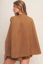 DESERT FLOWER FAUX SUEDE TOP - By Baano