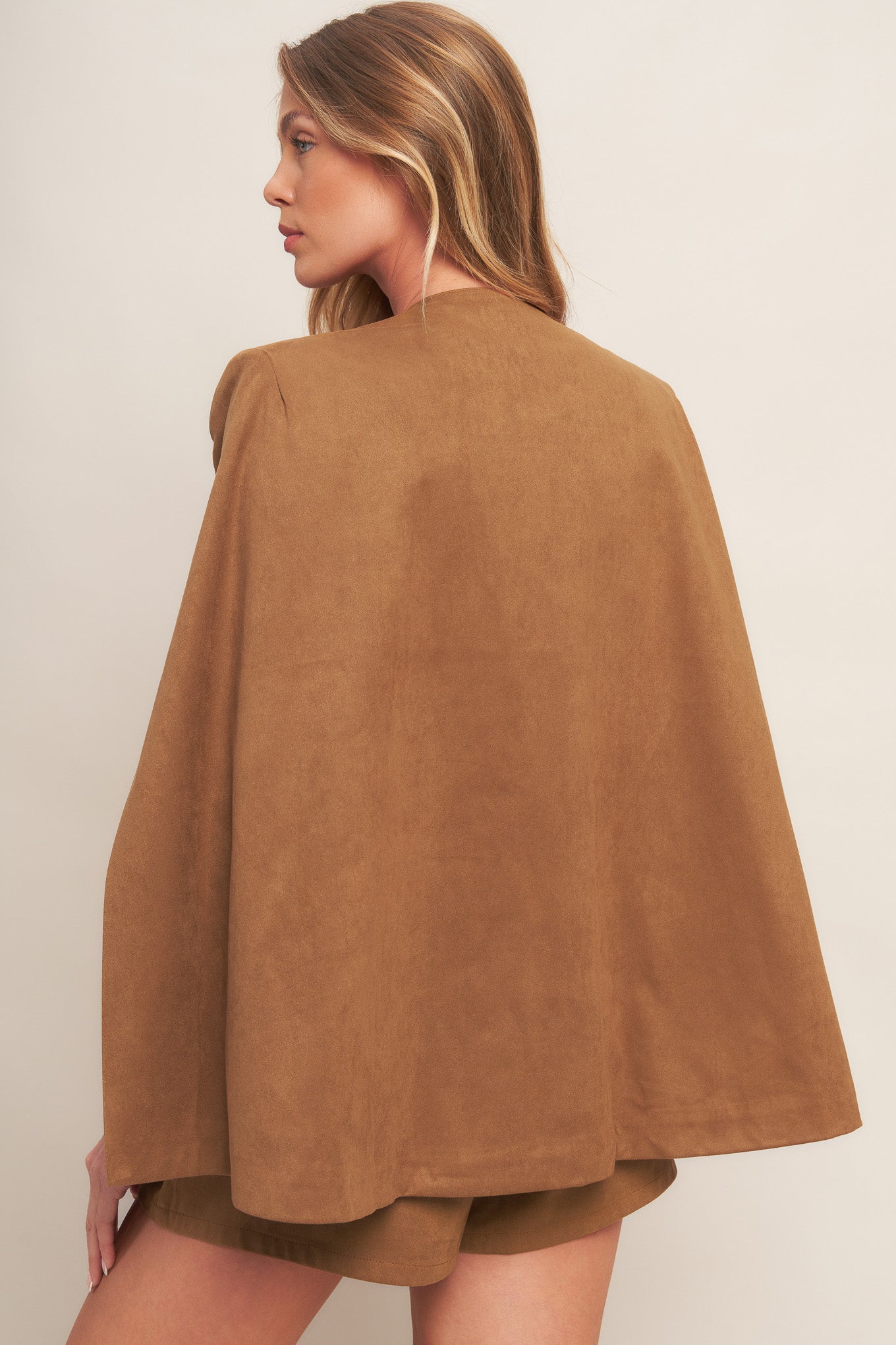 DESERT FLOWER FAUX SUEDE TOP - By Baano