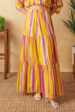 LIGHT UP MY LIFE POPLIN MAXI SKIRT - By Baano