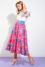 SWEET VISION WOVEN MIDI SKIRT - By Baano
