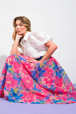 SWEET VISION WOVEN MIDI SKIRT - By Baano