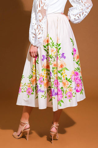 SAGAMORE CREEK LAND WOVEN MIDI SKIRT - By Baano