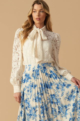 STARS IN MY HEART WOVEN MIDI SKIRT - By Baano