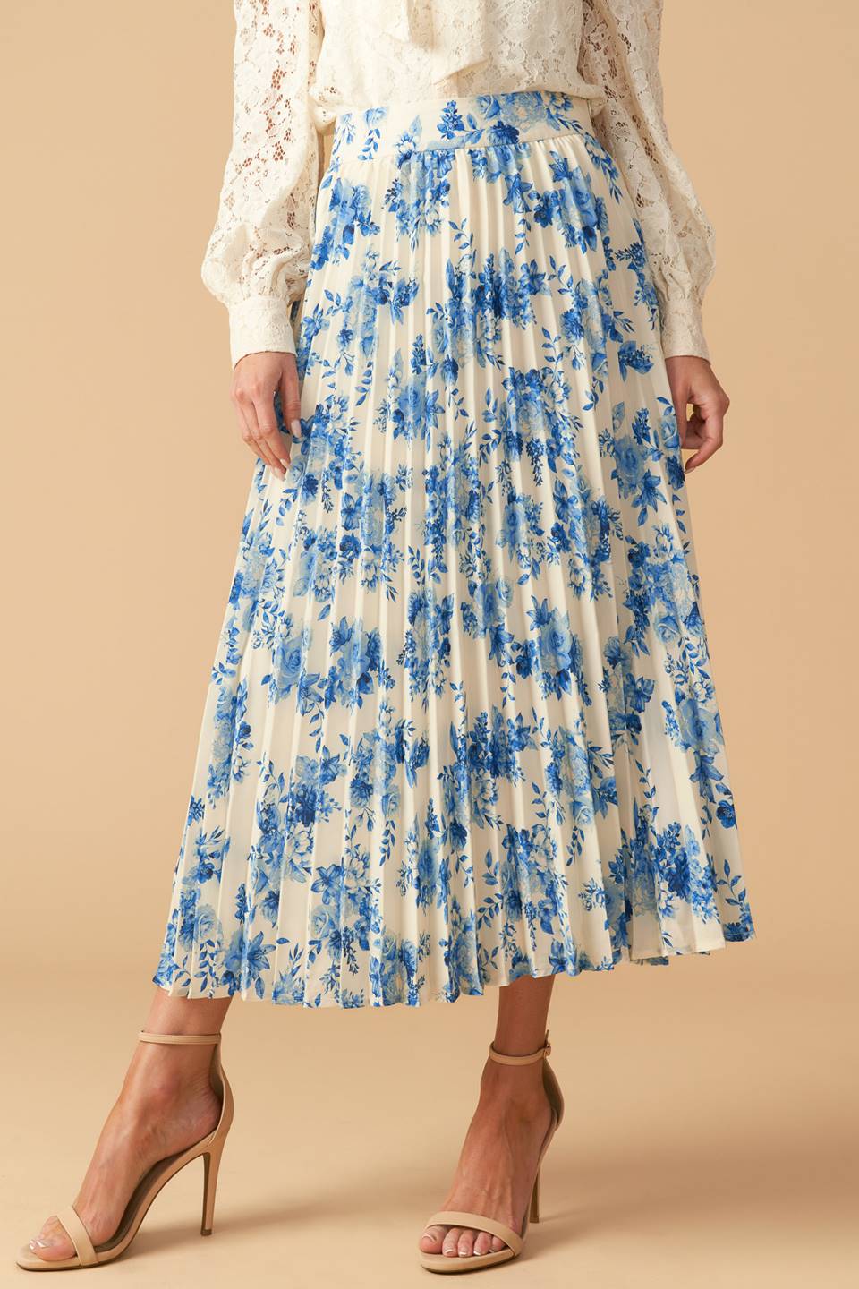 STARS IN MY HEART WOVEN MIDI SKIRT - By Baano
