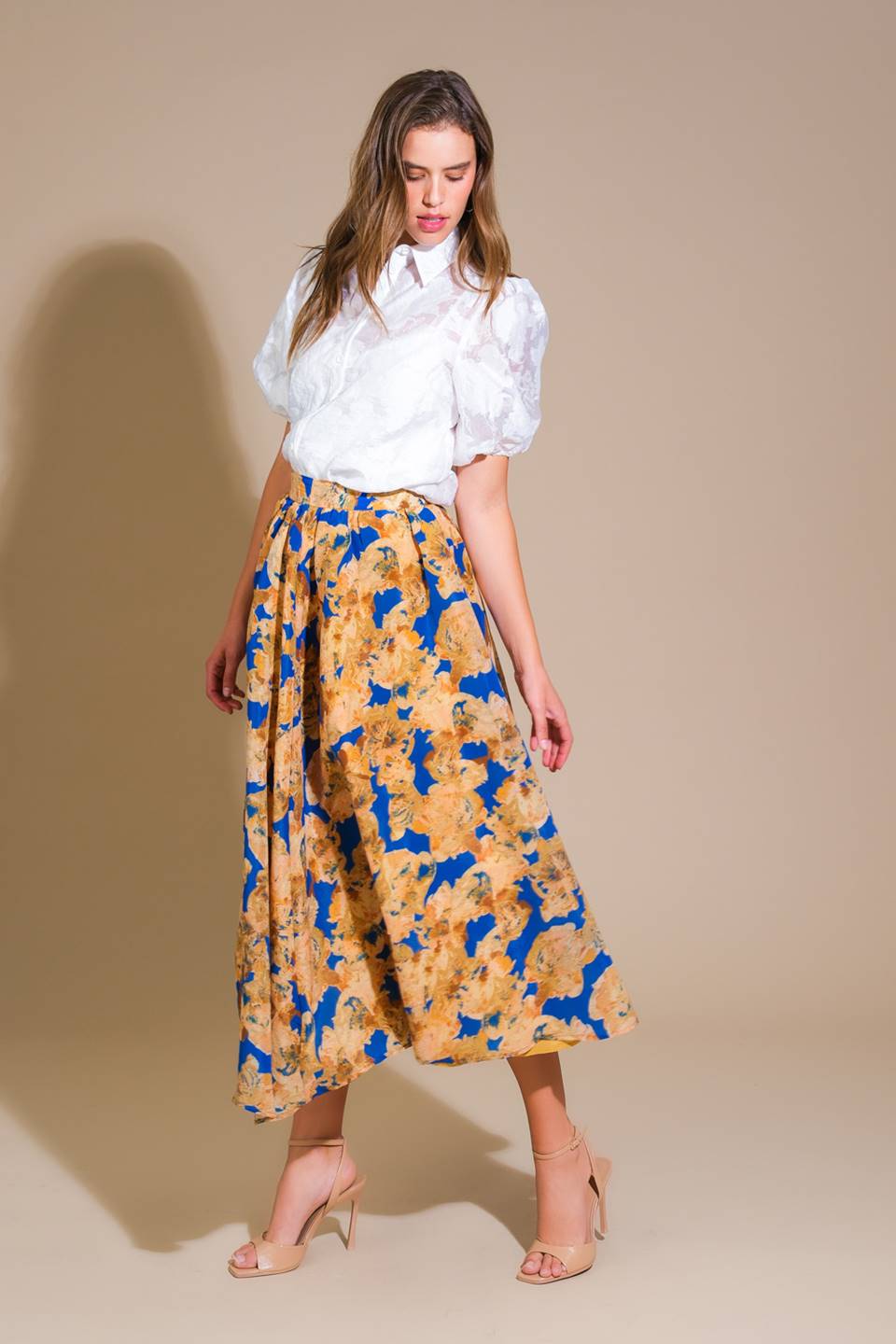 SWEETEST HARMONIES WOVEN FULL SKIRT - By Baano