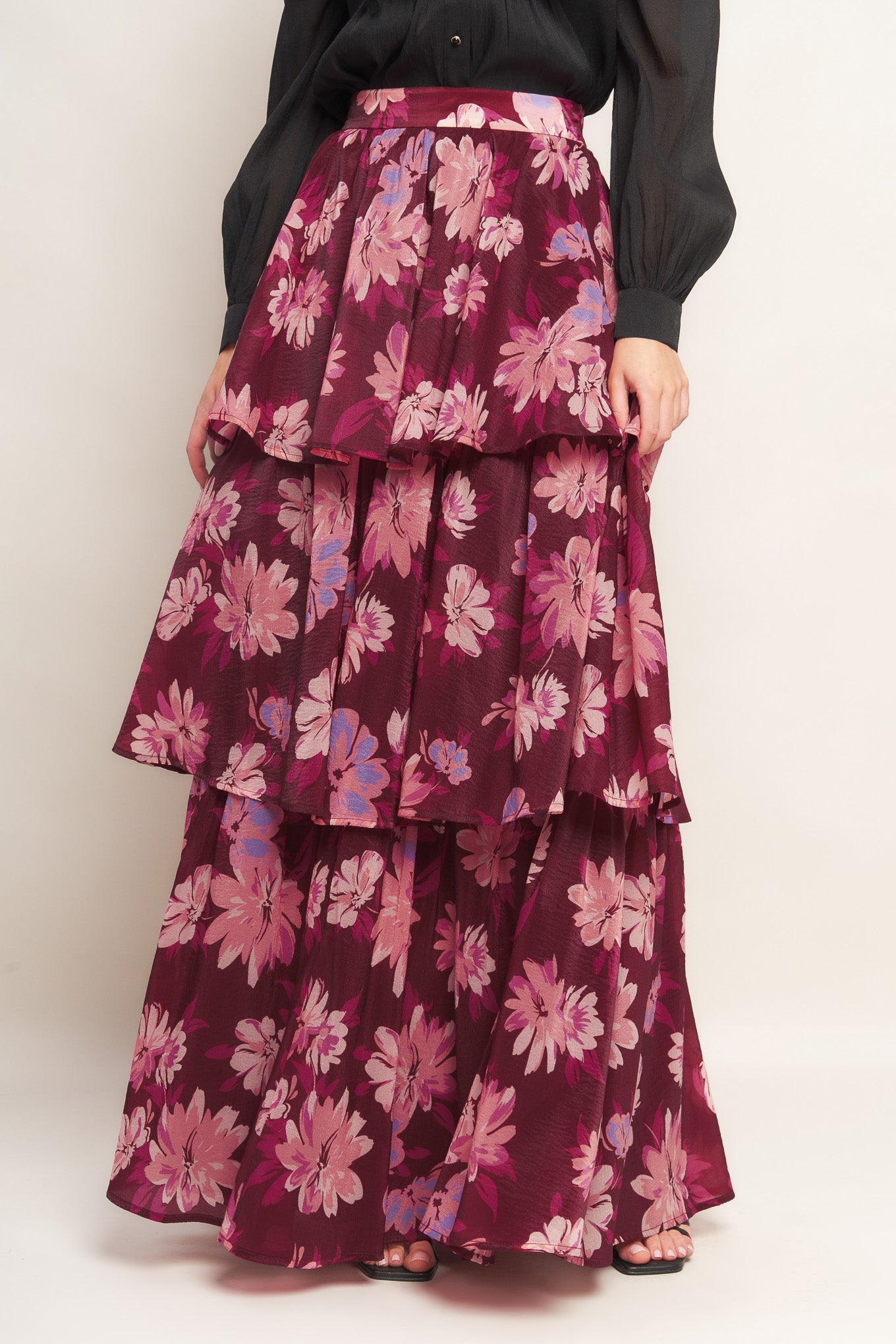 GARDEN ROMANCE WOVEN MAXI SKIRT - By Baano