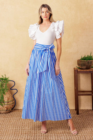 CITY CINDERELLA WOVEN MIDI SKIRT - By Baano
