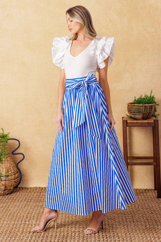 CITY CINDERELLA WOVEN MIDI SKIRT - By Baano