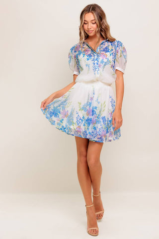 SUNSET SAIL WOVEN MINI FULL SKIRT - By Baano