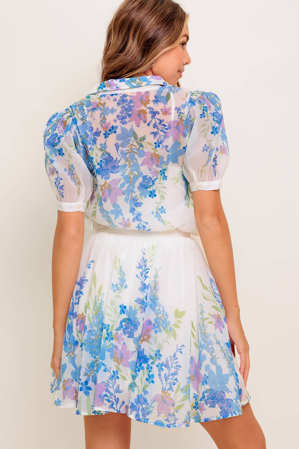 SUNSET SAIL WOVEN MINI FULL SKIRT - By Baano