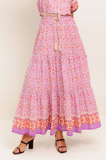 WHISPERING LAVENDER WOVEN MAXI SKIRT - By Baano