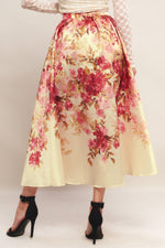 BLOSSOM DREAM BALLERINA WOVEN FULL MIDI SKIRT - By Baano