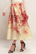 BLOSSOM DREAM BALLERINA WOVEN FULL MIDI SKIRT - By Baano