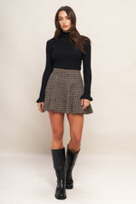 HOUND FLARE TWEED WOVEN SKIRT - By Baano
