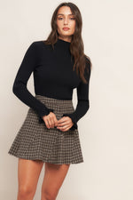 HOUND FLARE TWEED WOVEN SKIRT - By Baano