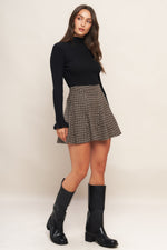 HOUND FLARE TWEED WOVEN SKIRT - By Baano