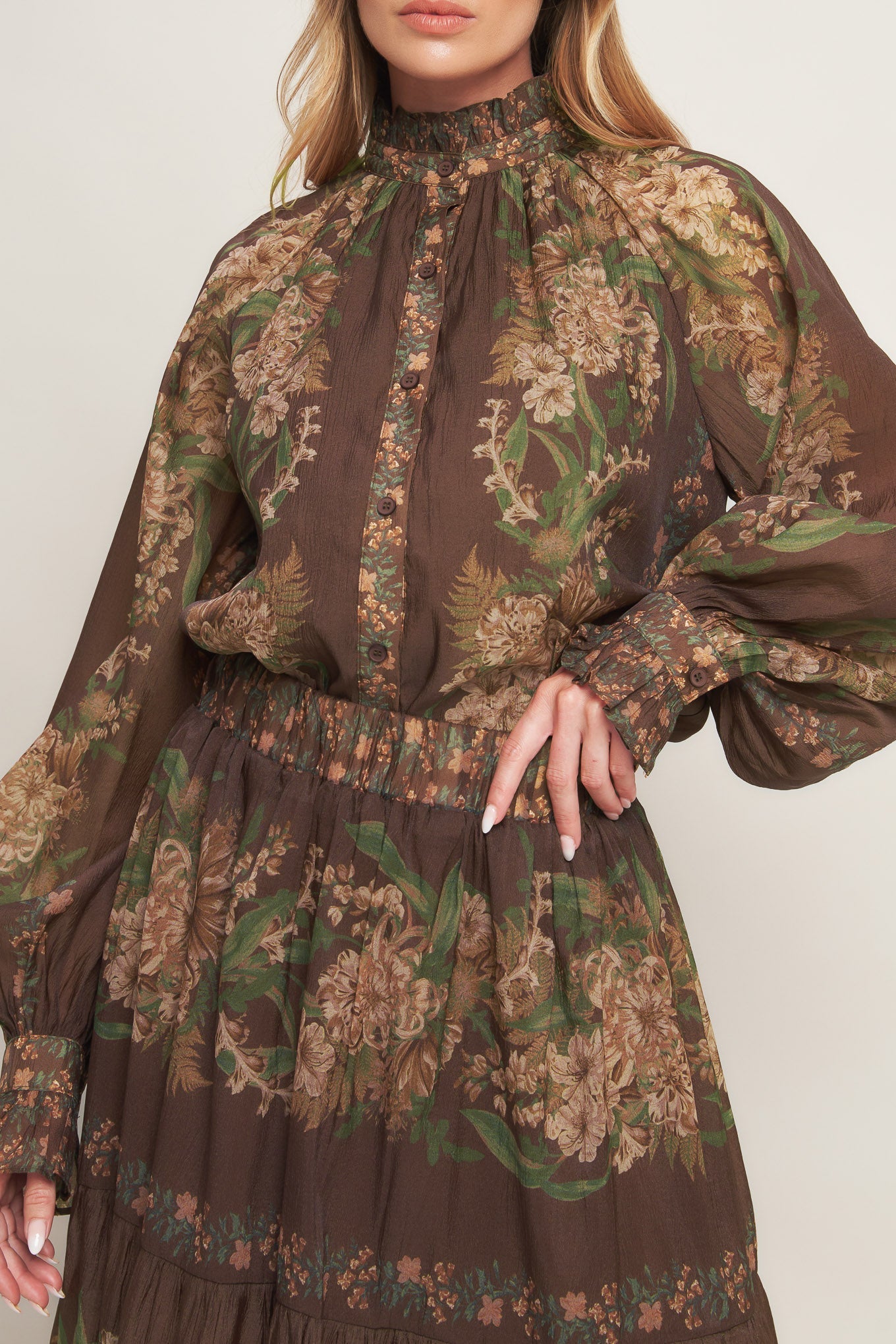 CELEBRITY MOMENT WOVEN MAXI SKIRT Flying Tomato