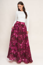 BOUQUET NO.9 WOVEN MAXI FULL SKIRT Flying Tomato