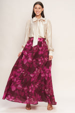 BOUQUET NO.9 WOVEN MAXI FULL SKIRT Flying Tomato