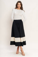 GALLERY CONTRAST FULL MIDI SKIRT Flying Tomato
