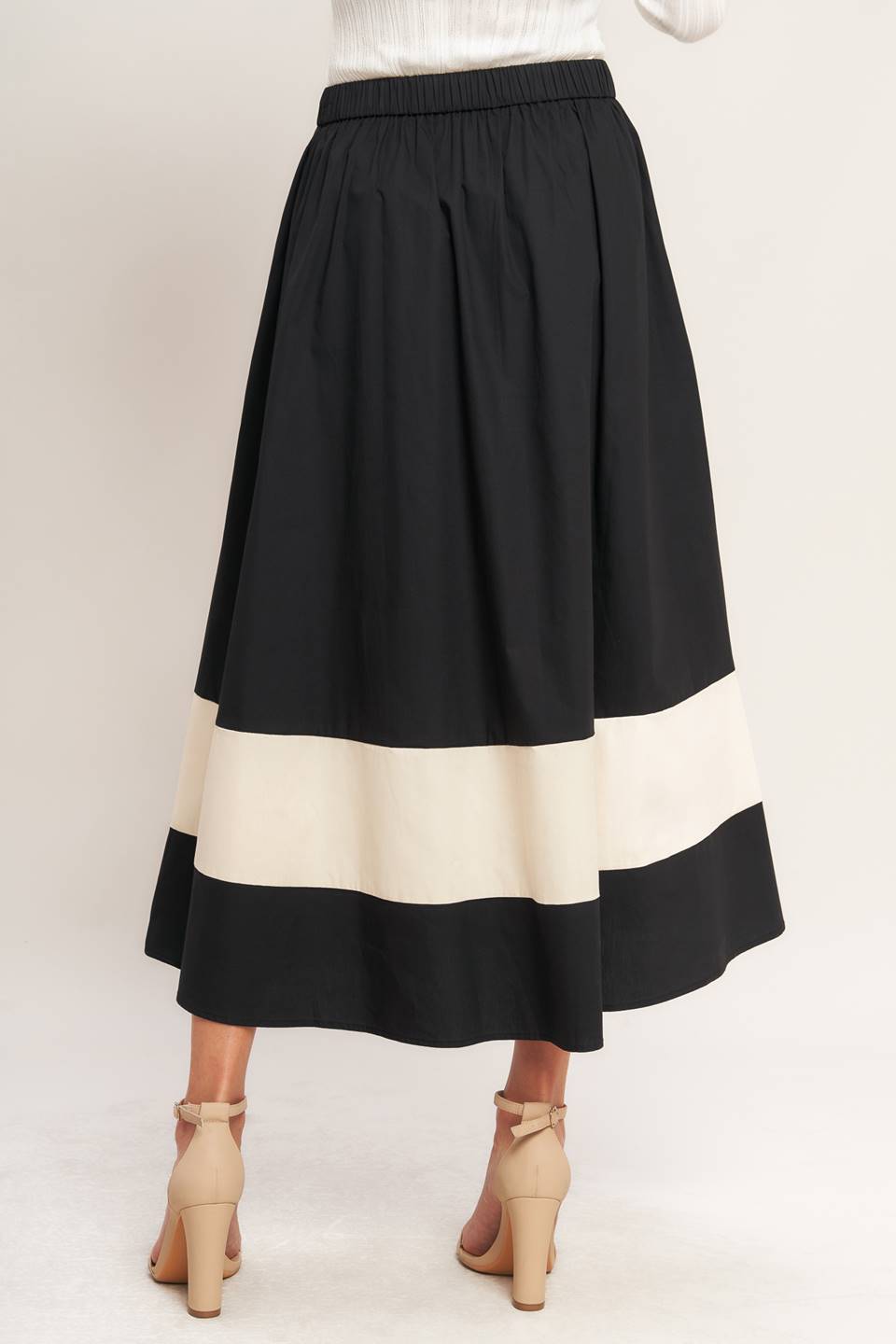 GALLERY CONTRAST FULL MIDI SKIRT Flying Tomato