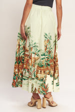 ISLAND TIME ONLY WOVEN MIDI FULL SKIRT Flying Tomato