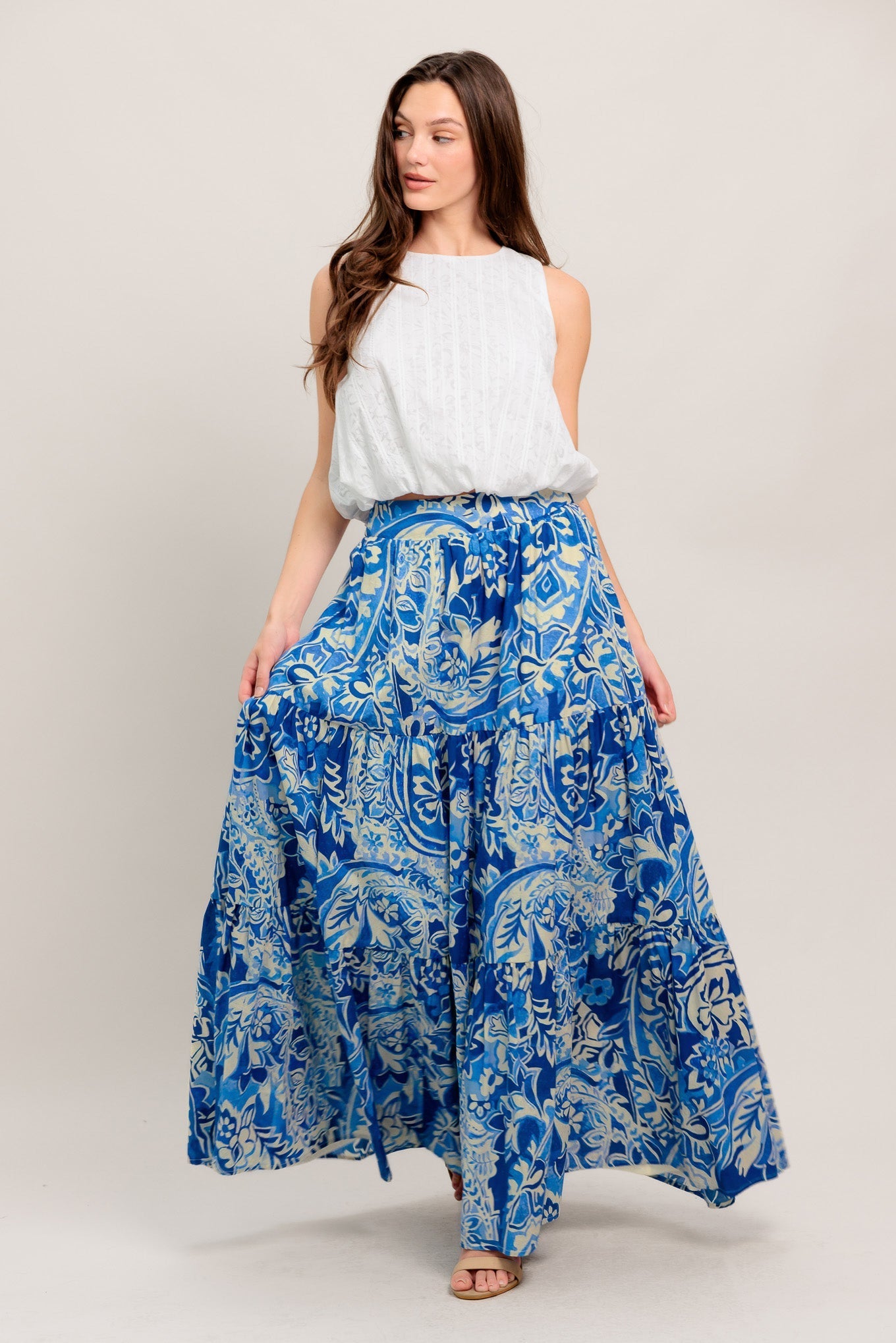 SO READY FOR A GETAWAY MAXI SKIRT Flying Tomato