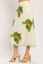ISLAND ELEGANCE WOVEN MIDI SKIRT Flying Tomato