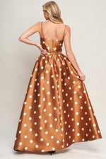 CHIC POLKA FLOW WOVEN FULL MAXI SKIRT Flying Tomato