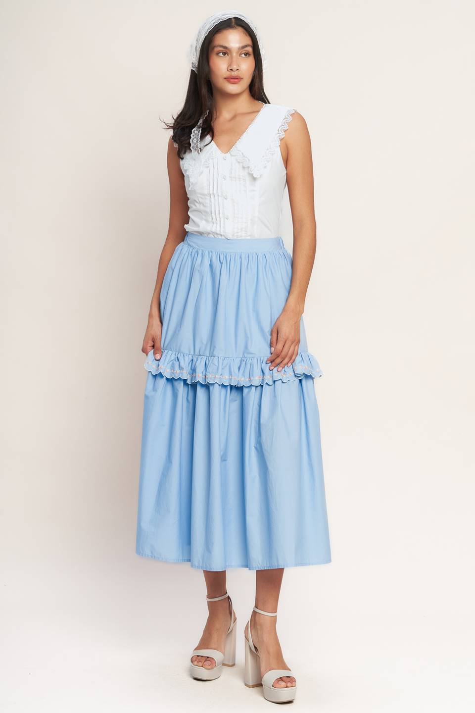 YOU’RE GOING TO LOVE WOVEN MIDI SKIRT Flying Tomato