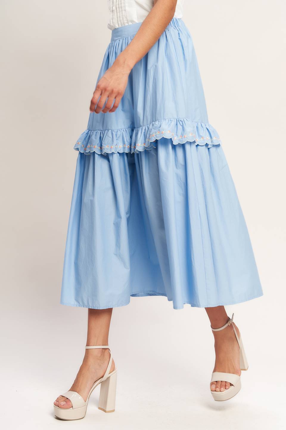 YOU’RE GOING TO LOVE WOVEN MIDI SKIRT Flying Tomato