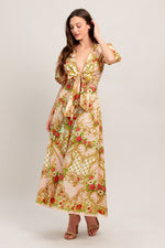 PALACE ROSE STATEMENT WOVEN CIRCLE MIDI SKIRT Flying Tomato