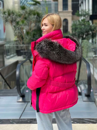 Genuine Silver Fox Down Fill Jacket - By Baano