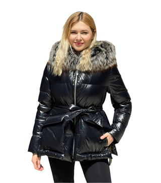 Genuine Silver Fox Premium Down Fill Jacket - By Baano