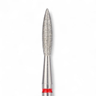 Elite Embrace Professional 2.3*10 mm Flame Nail Drill Bit Red