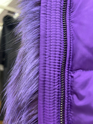 Genuine Silver Fox Fur Down Fill Parka - By Baano