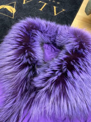 Genuine Silver Fox Fur Down Fill Parka - By Baano