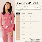 Red Stripes | Women’s PJ TOP - By Baano