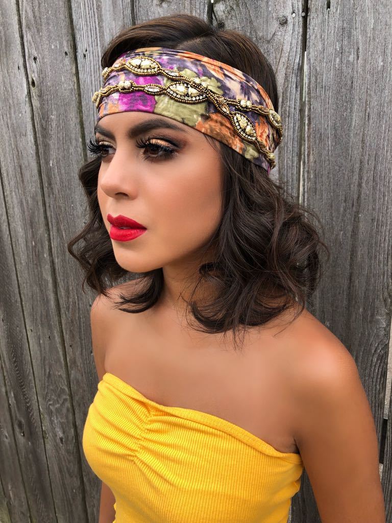 Nevaeh - Gold Wrap Around Band